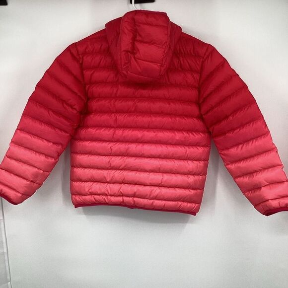 Girls Eddie Bauer reversible Ombre Puffer Jacket pink large (13/16) - Picture 5 of 9